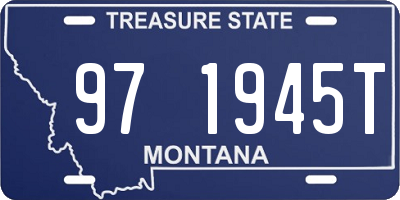 MT license plate 971945T