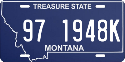 MT license plate 971948K