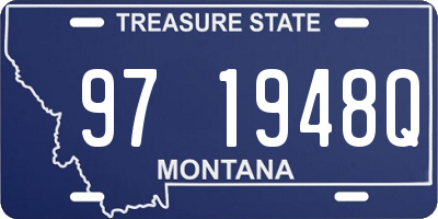 MT license plate 971948Q