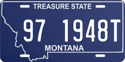 MT license plate 971948T
