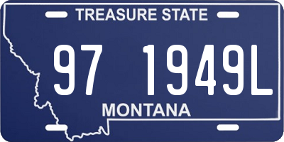 MT license plate 971949L