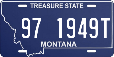 MT license plate 971949T