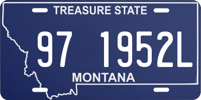MT license plate 971952L