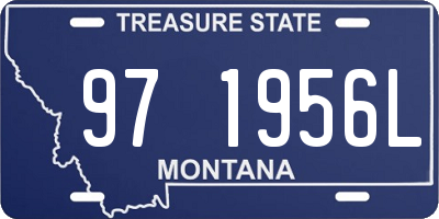 MT license plate 971956L