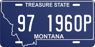 MT license plate 971960P