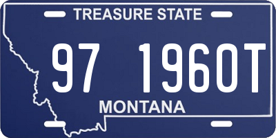 MT license plate 971960T