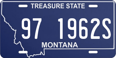 MT license plate 971962S