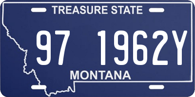 MT license plate 971962Y