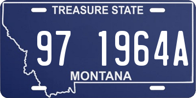 MT license plate 971964A
