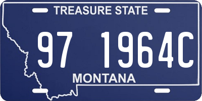 MT license plate 971964C