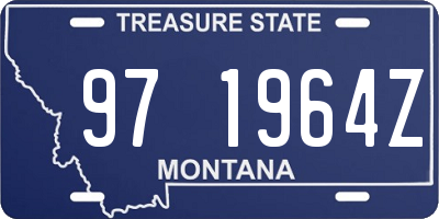 MT license plate 971964Z