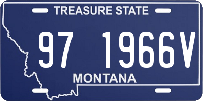 MT license plate 971966V