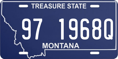 MT license plate 971968Q