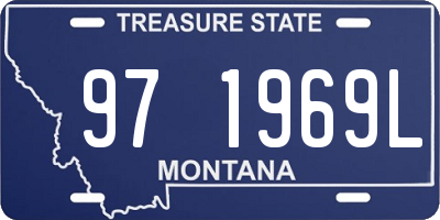 MT license plate 971969L