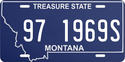 MT license plate 971969S