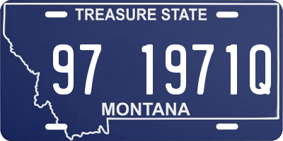 MT license plate 971971Q