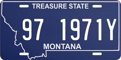 MT license plate 971971Y