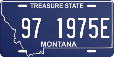 MT license plate 971975E