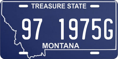 MT license plate 971975G