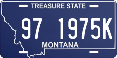 MT license plate 971975K
