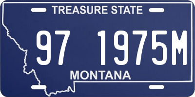 MT license plate 971975M