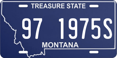 MT license plate 971975S