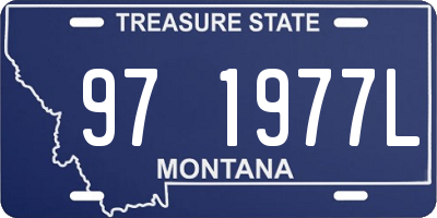 MT license plate 971977L