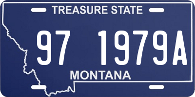 MT license plate 971979A