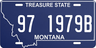 MT license plate 971979B