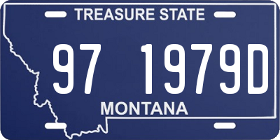 MT license plate 971979D