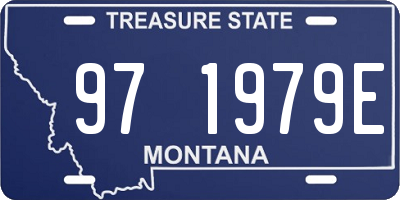 MT license plate 971979E