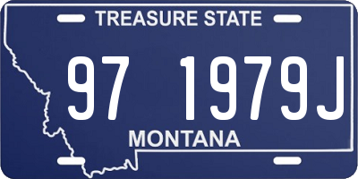 MT license plate 971979J