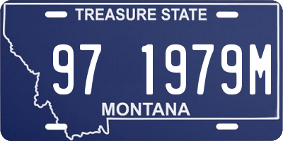 MT license plate 971979M