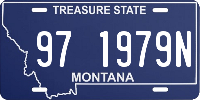 MT license plate 971979N