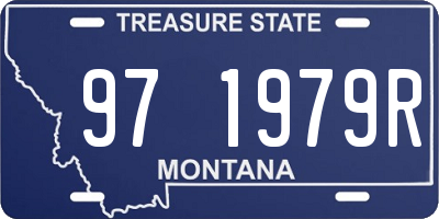 MT license plate 971979R