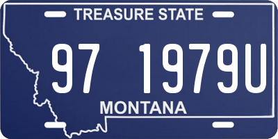 MT license plate 971979U