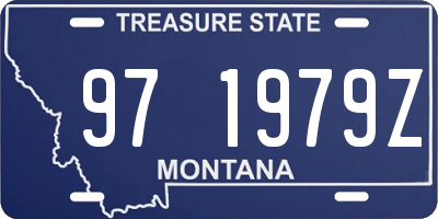 MT license plate 971979Z