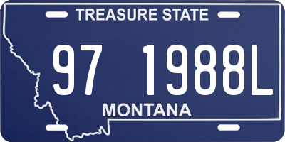 MT license plate 971988L