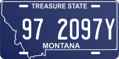 MT license plate 972097Y
