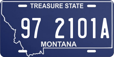 MT license plate 972101A
