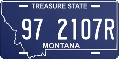 MT license plate 972107R