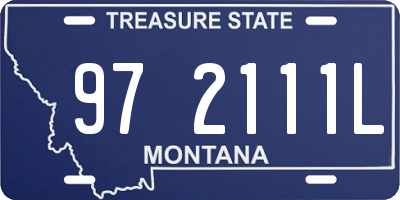 MT license plate 972111L