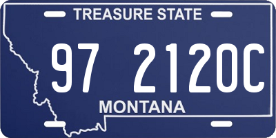 MT license plate 972120C