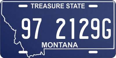 MT license plate 972129G