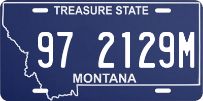 MT license plate 972129M