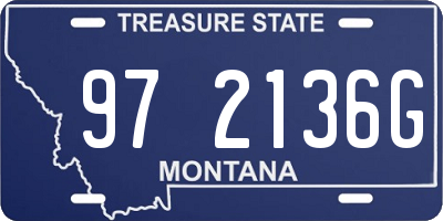 MT license plate 972136G