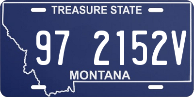 MT license plate 972152V