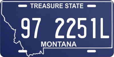 MT license plate 972251L