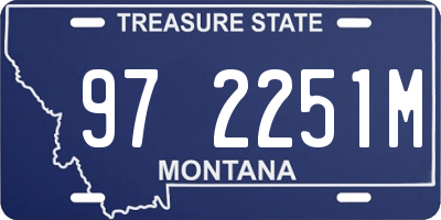 MT license plate 972251M