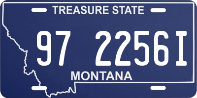 MT license plate 972256I